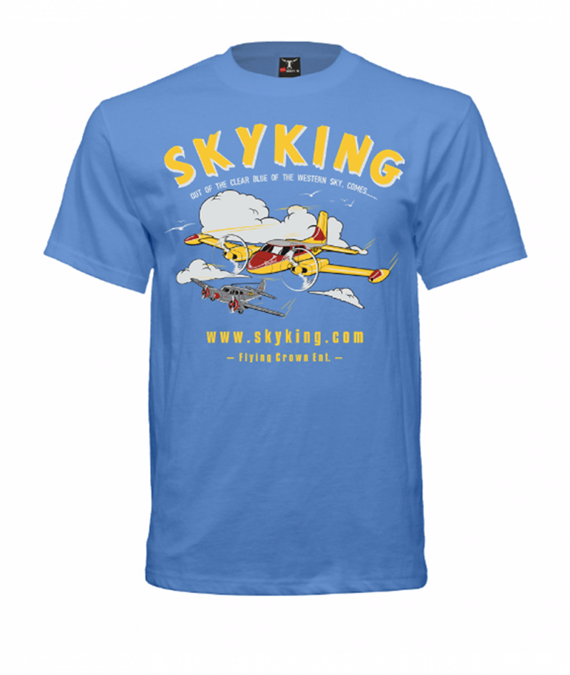 Image 1 of Sky King T-shirt Cessna 310 Medium Carolina Blue