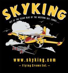 Sky King T-shirt Cessna 310 Lg Black